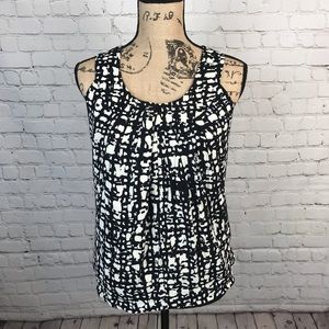 [Kate Spade] Black And White Tank Blouse